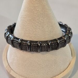 Vintage Cookie Lee Snap Bracelet, Black